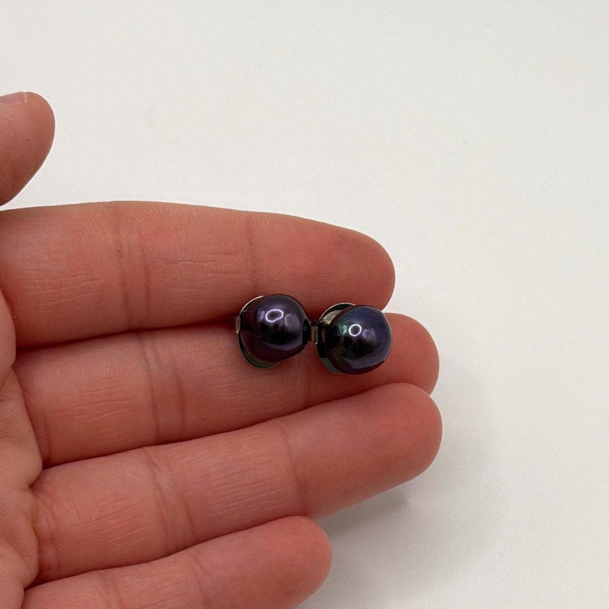 Honora Purple Cultured Pearl Earrings With Stainless Steel Backs