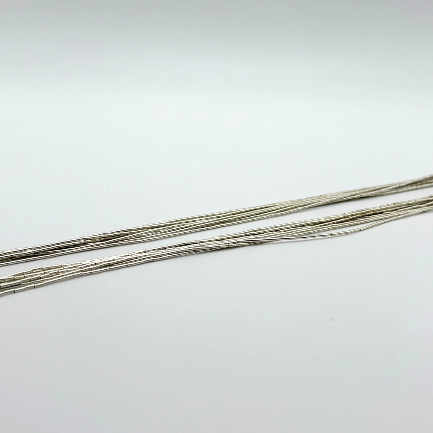 Carolyn Pollack BJC 925 Sterling Silver Liquid Silver 10-Strand Necklace