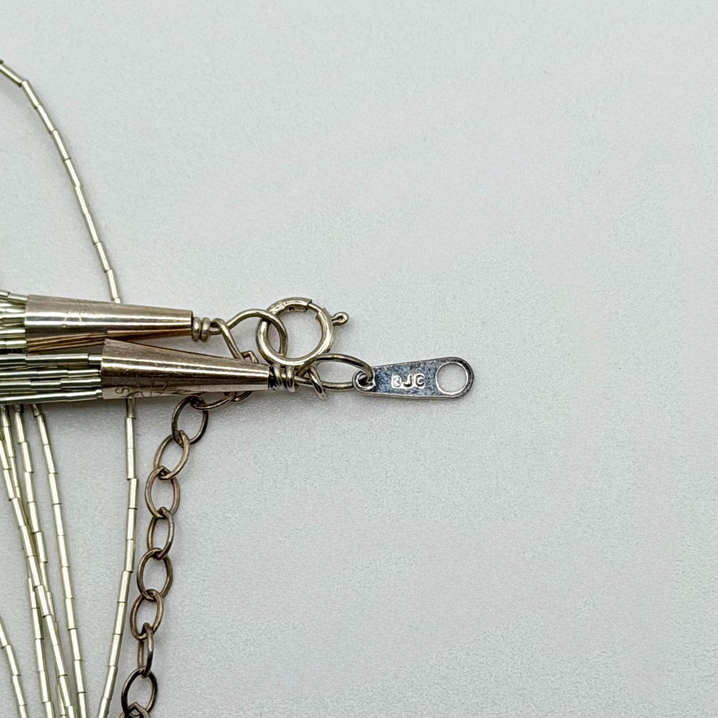 Carolyn Pollack BJC 925 Sterling Silver Liquid Silver 10-Strand Necklace