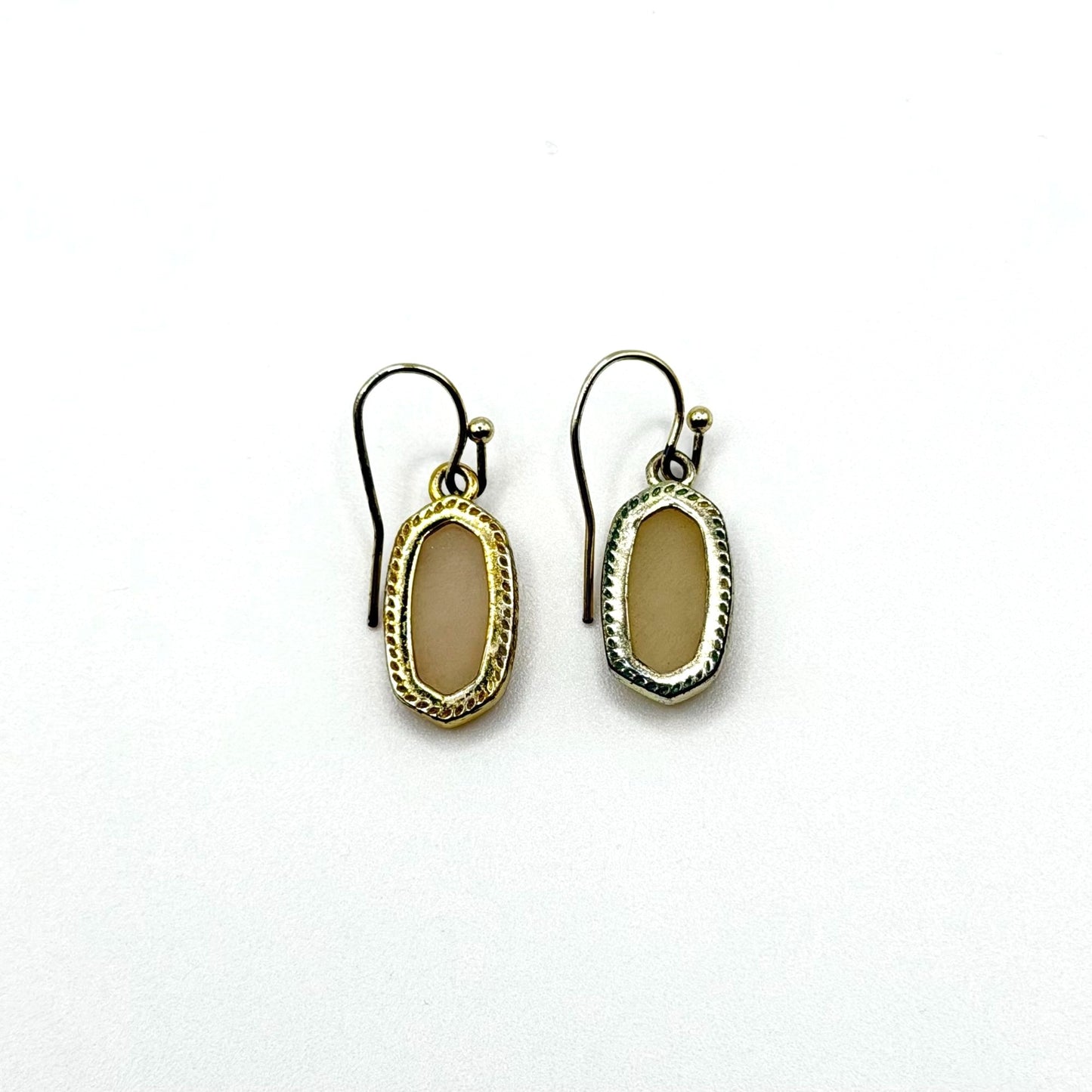 Kendra Scott Oval Gold-Tone Drop Earrings With Druzy Stones