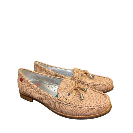 Marc Joseph New York Peach Textured Leather Loafers 10.5