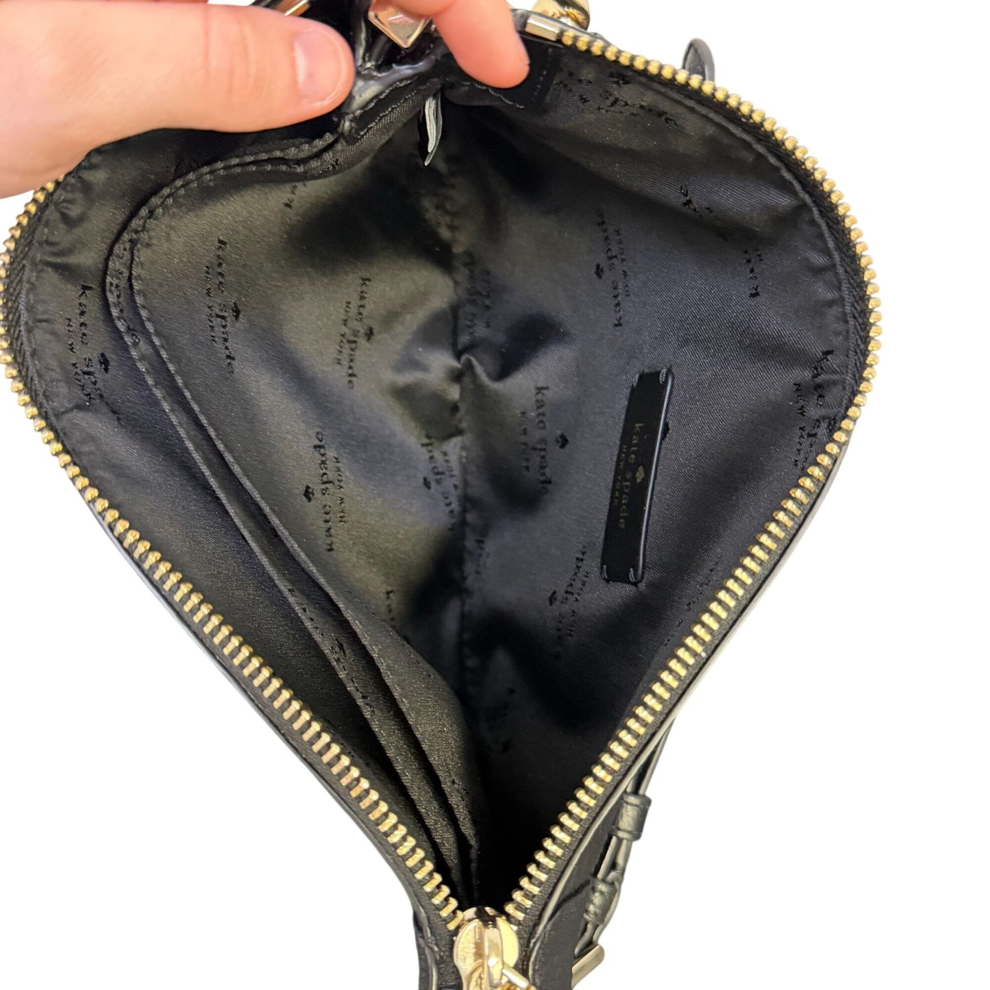 Kate Spade Black Leather Crossbody Bag