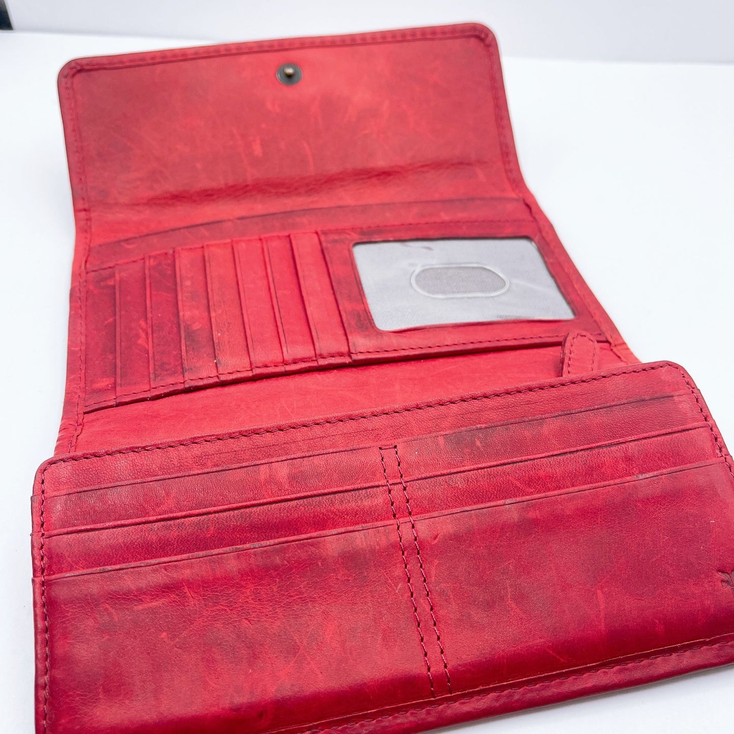 Frye Red Leather Womens Wallet M