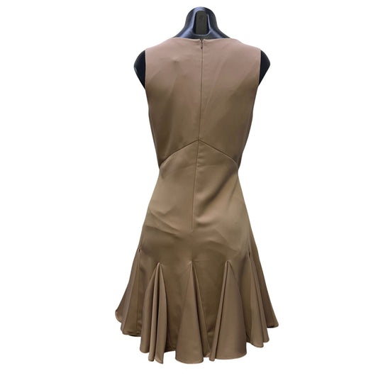 NWT Trina Turk Champagne Sleeveless V-Neck Dress Size 8