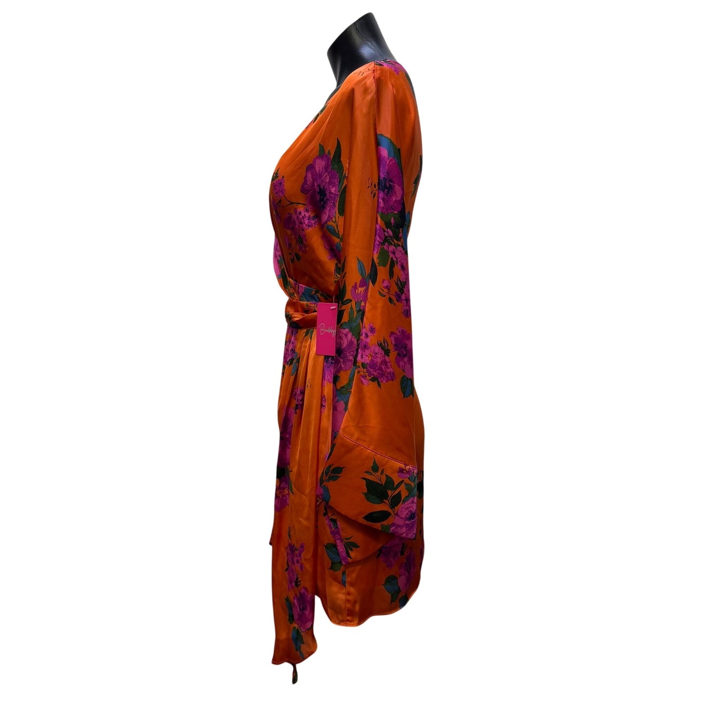 NWT Buddy Love Astrid Tuscan Rose Wrap Dress Orange S