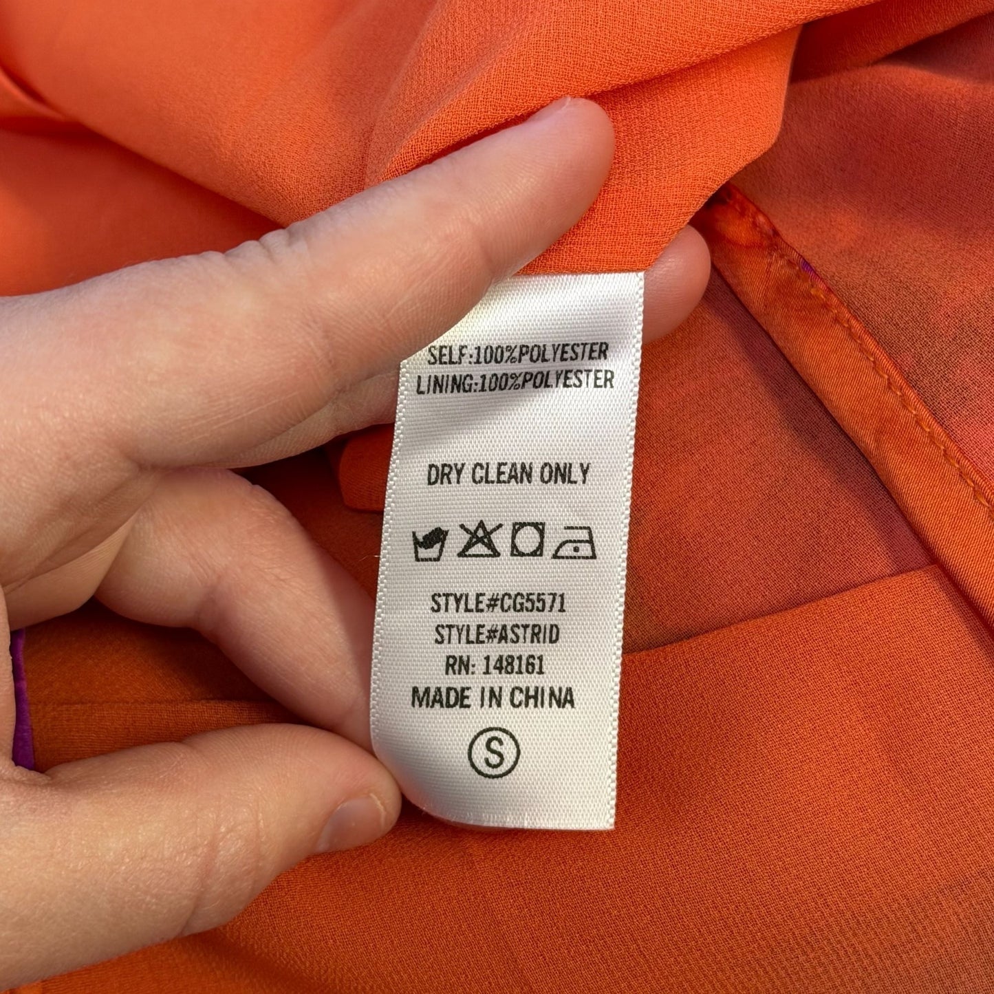 NWT Buddy Love Astrid Tuscan Rose Wrap Dress Orange S