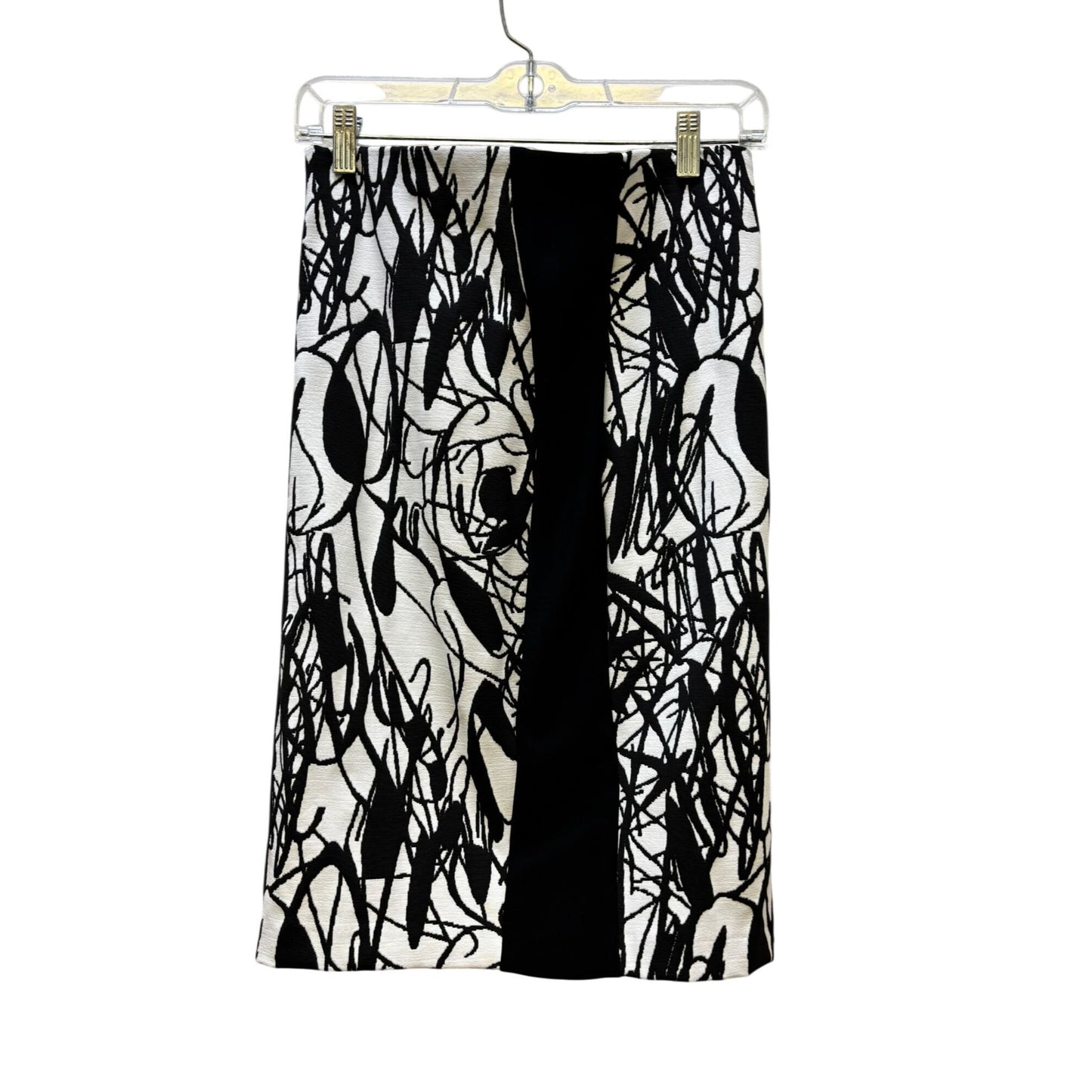 Joseph Ribkoff Black & White Abstract Print Pencil Skirt Size 6