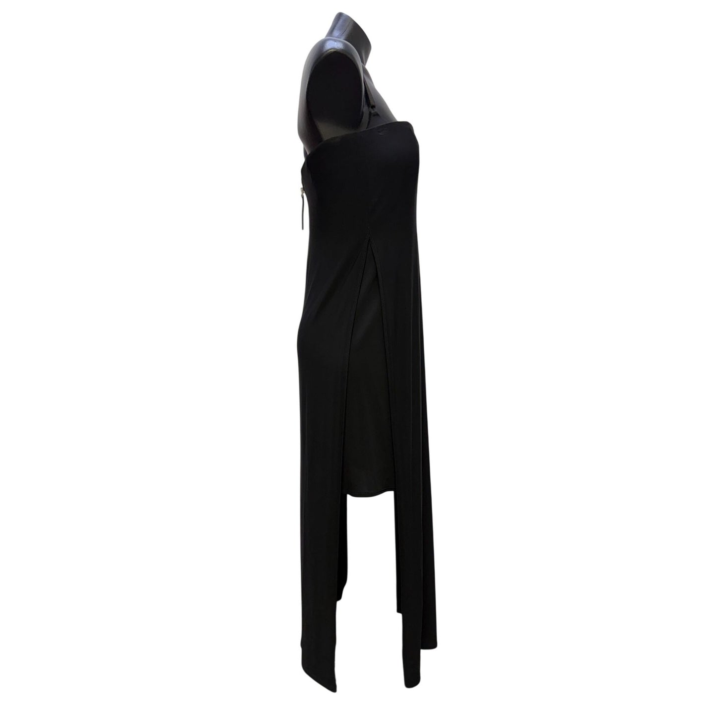 Helmut Lang Black Strapless Maxi Dress Size 10