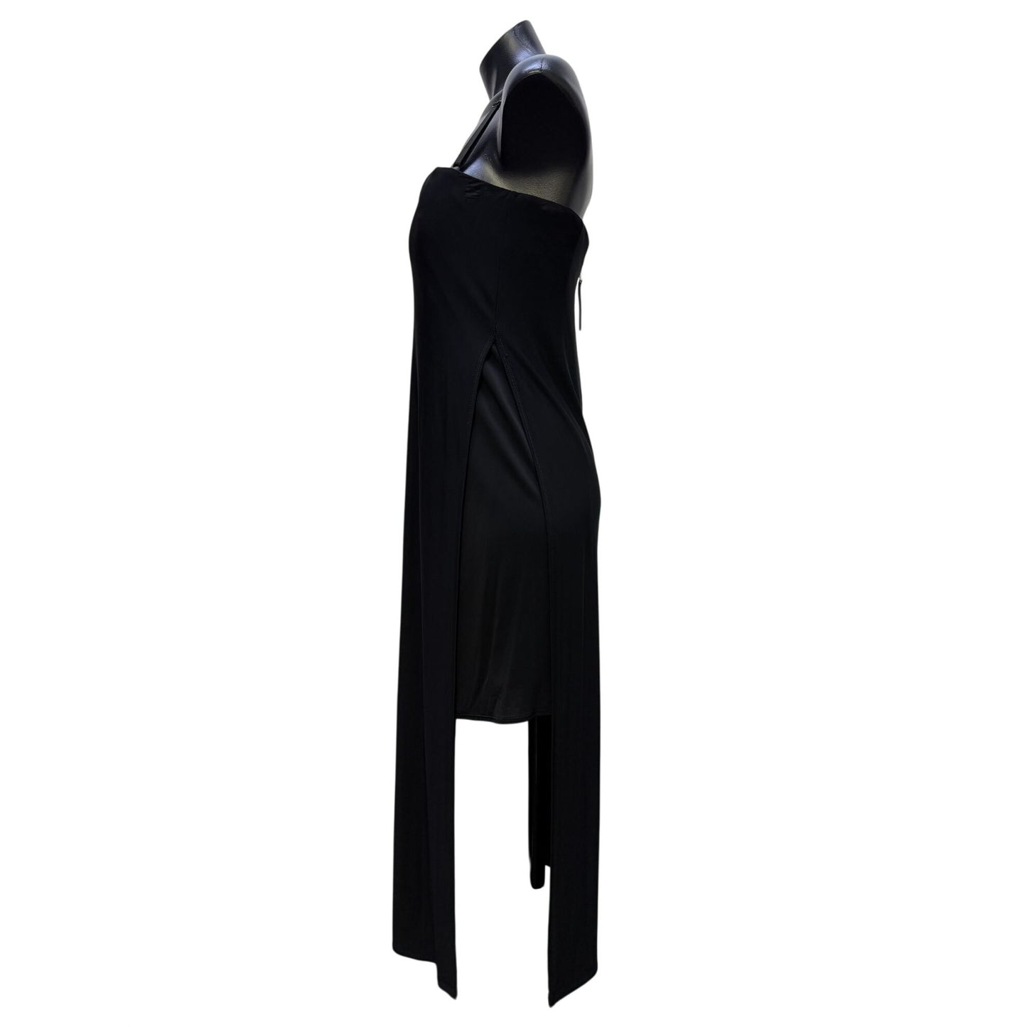Helmut Lang Black Strapless Maxi Dress Size 10