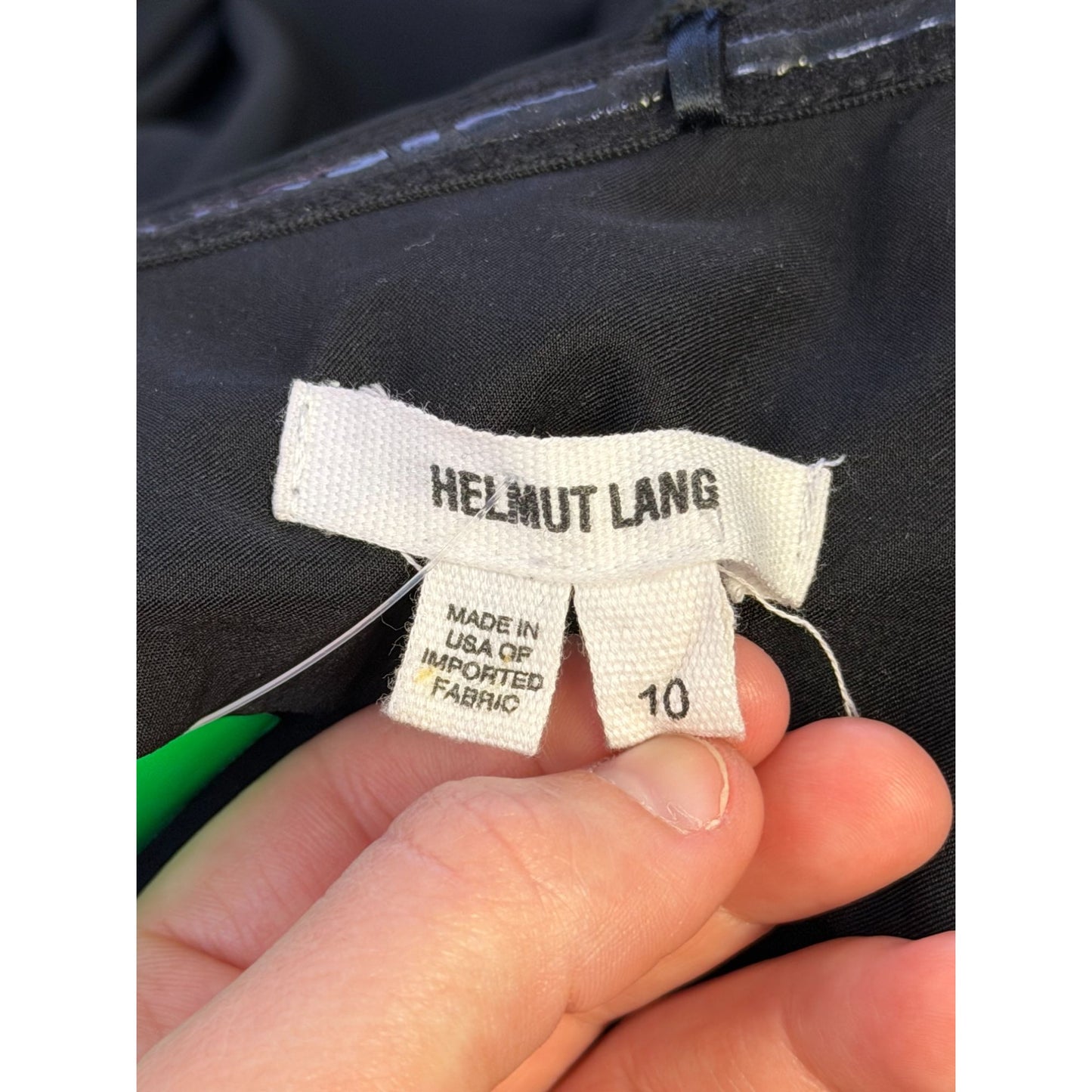 Helmut Lang Black Strapless Maxi Dress Size 10