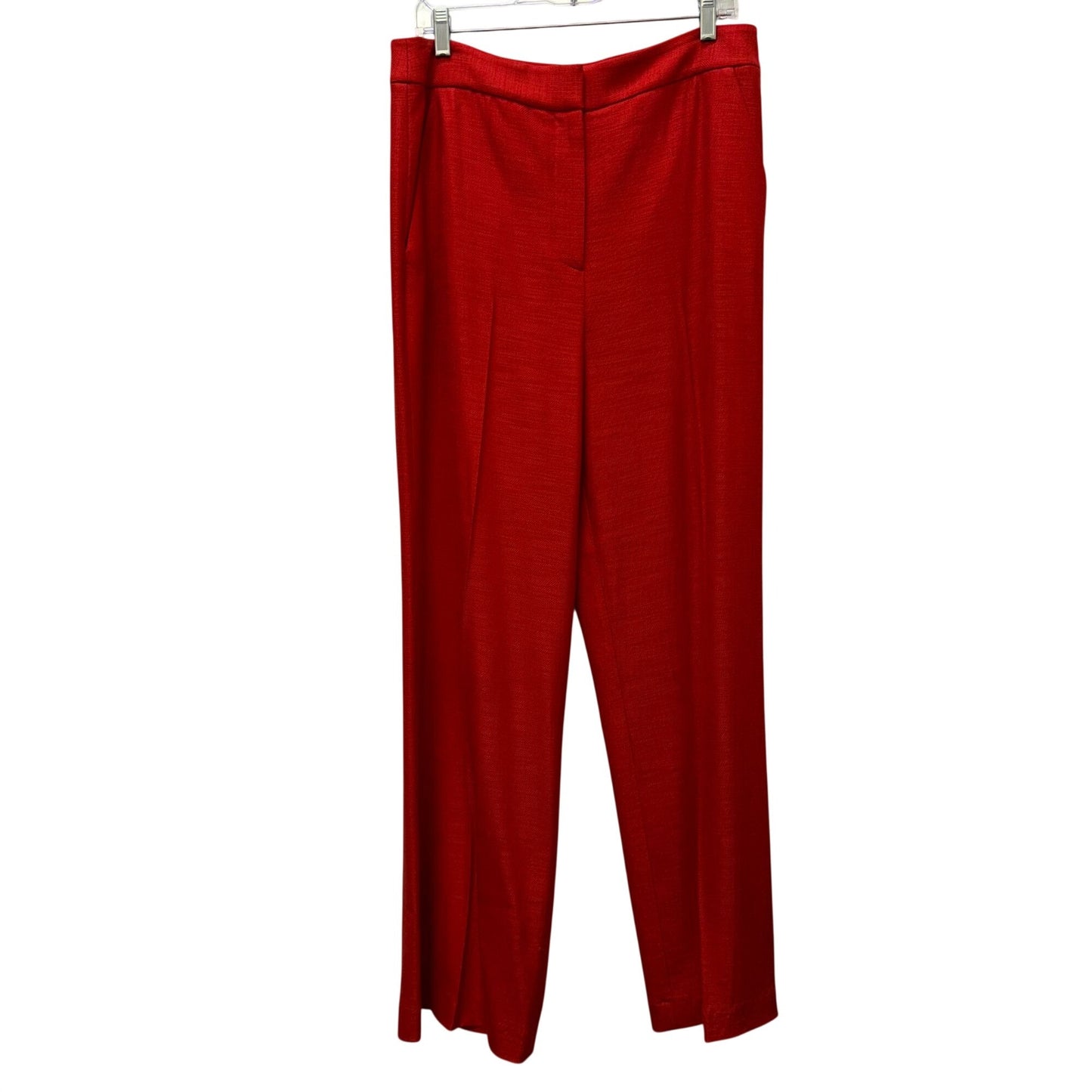 Veronica Beard Red Wide-Leg Pants Size 12