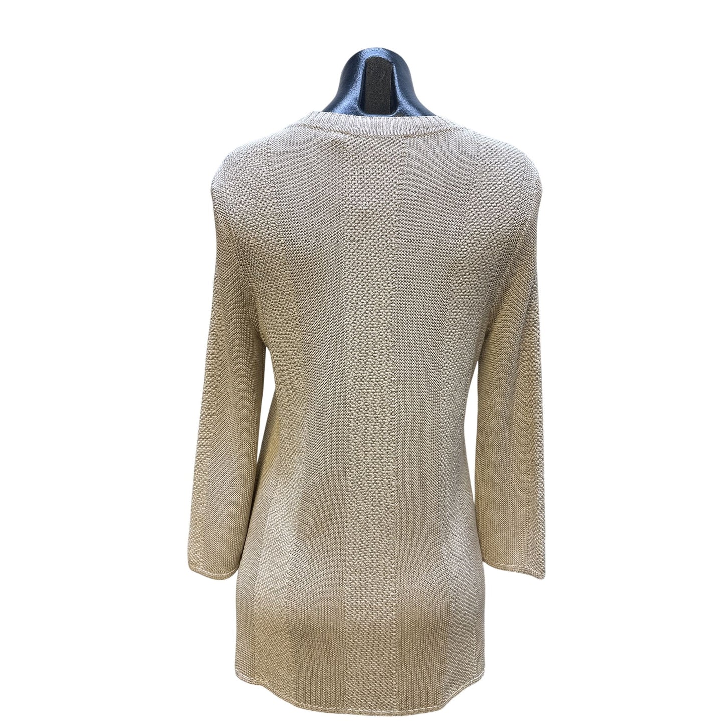 Boss Hugo Boss Cream Textured Knit Sweater Size M