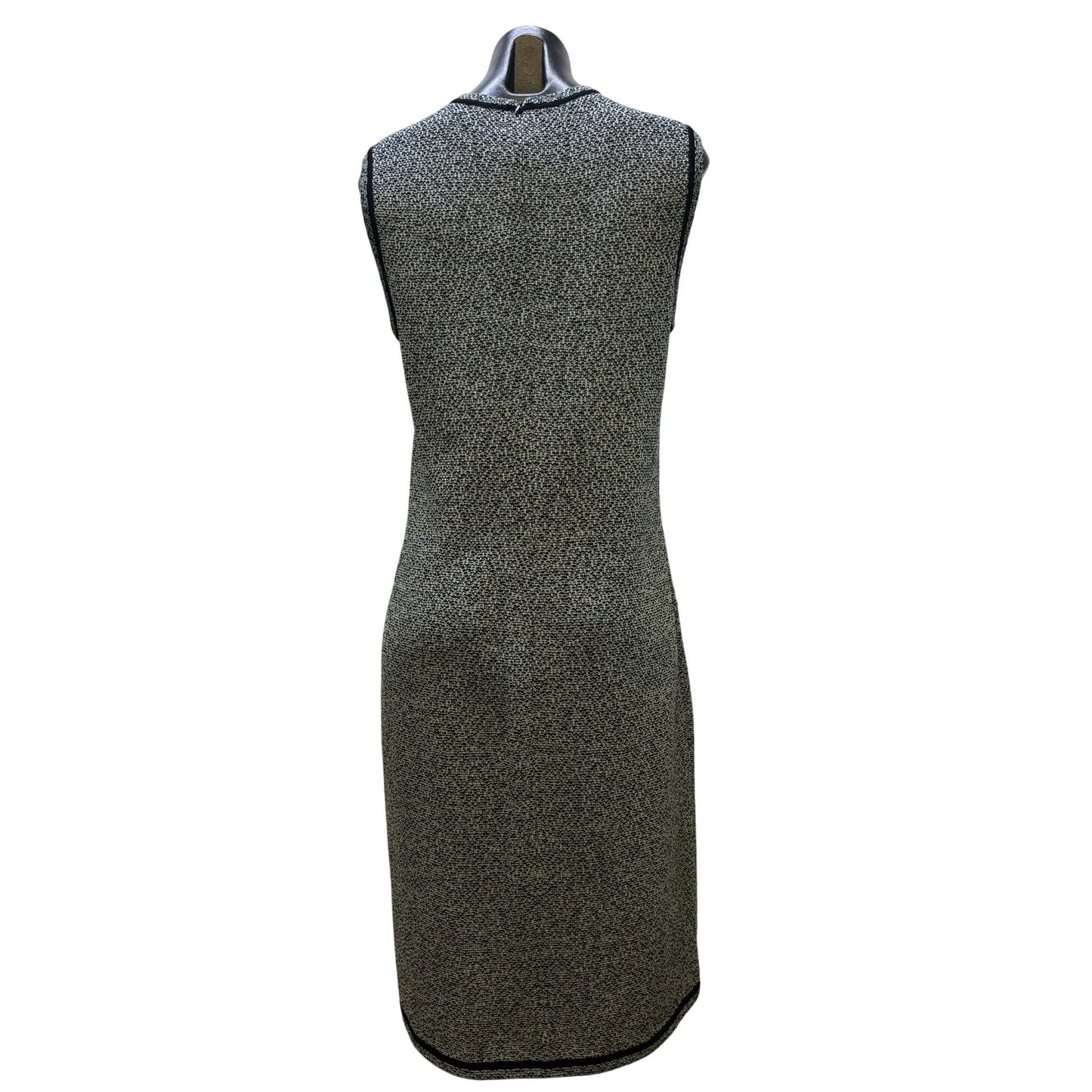 St. John Collection Black & Aqua Two-Piece Set Dress & Jacket Size 10/8