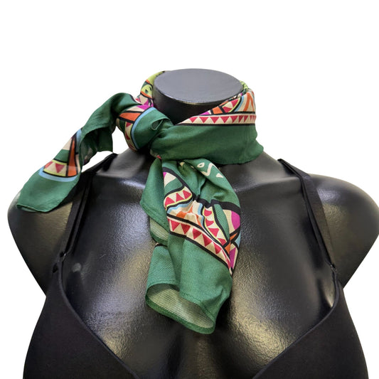 Double D Ranch Desert Desperado Green Bandana Scarf
