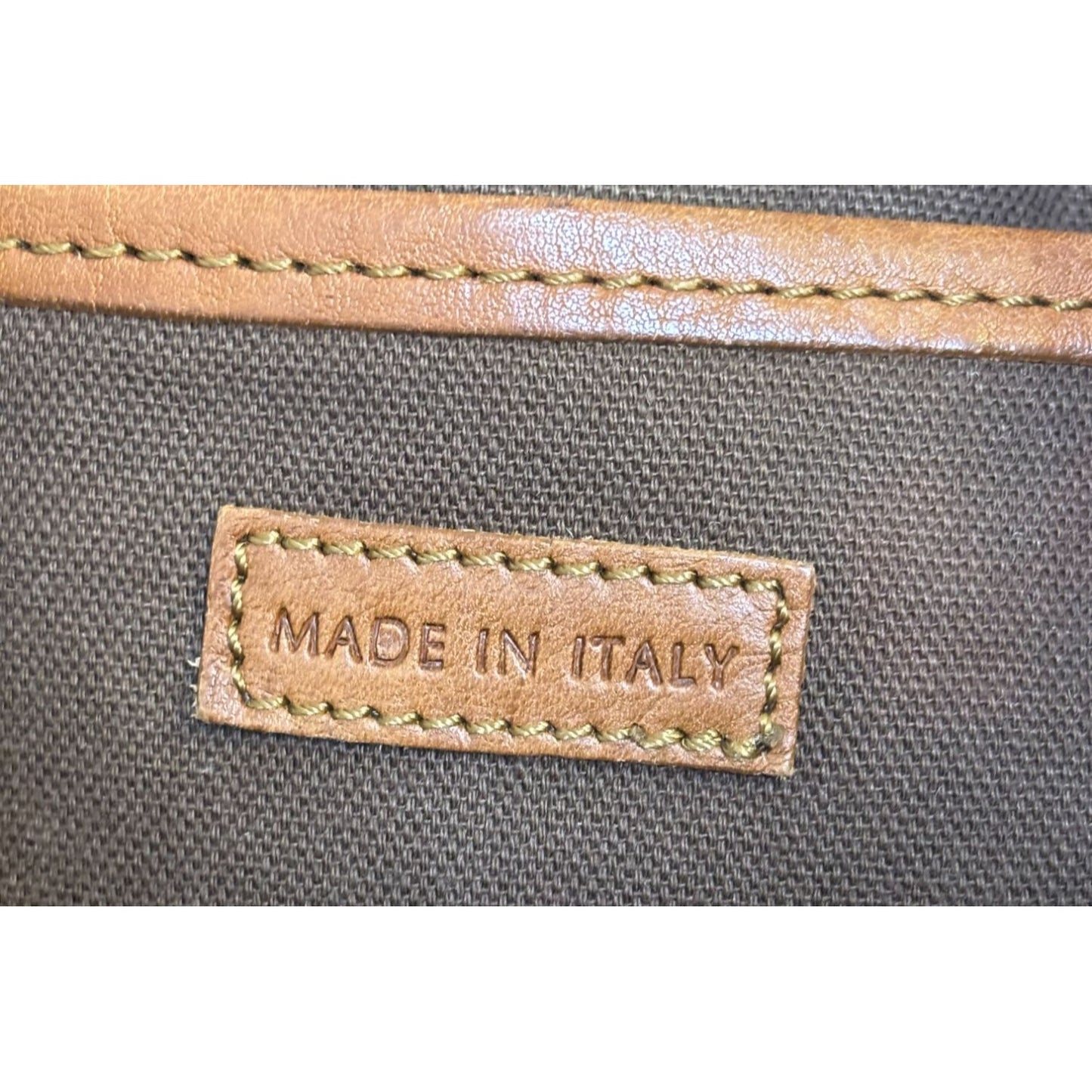 Burberry Brown Leather & Check Canvas Shoulder Bag