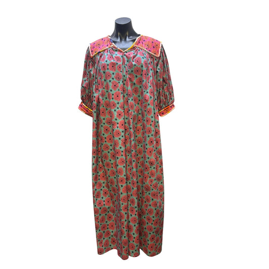 NWT Celia B Bohemian Starburst Floral Maxi Dress In Sunset Palette S