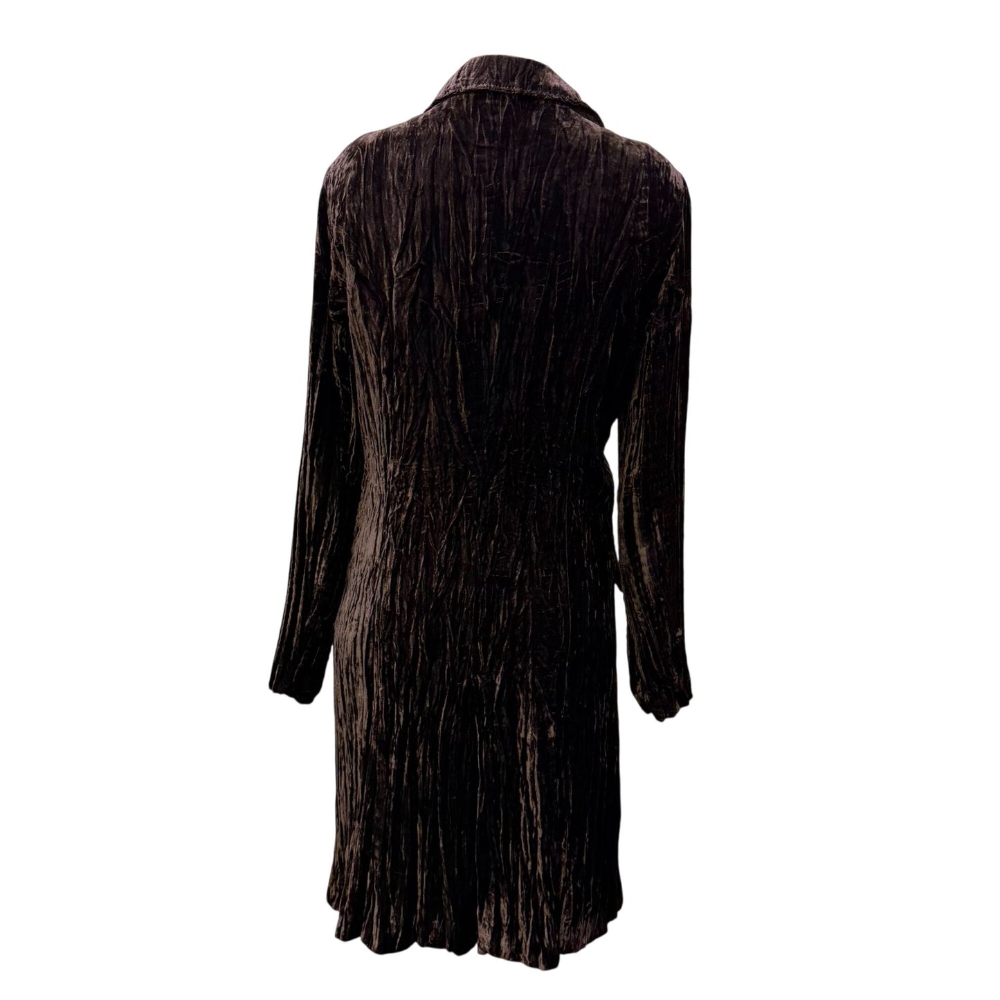 Alberto Makali Animal Print Blouse & Crushed Velvet Cardigan Brown L