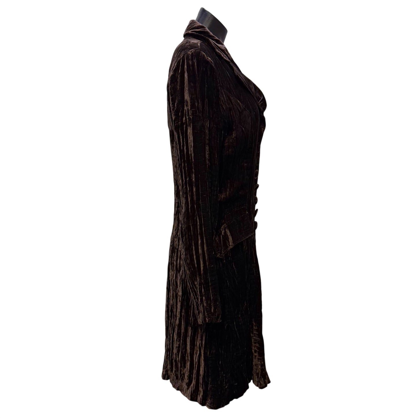 Alberto Makali Animal Print Blouse & Crushed Velvet Cardigan Brown L
