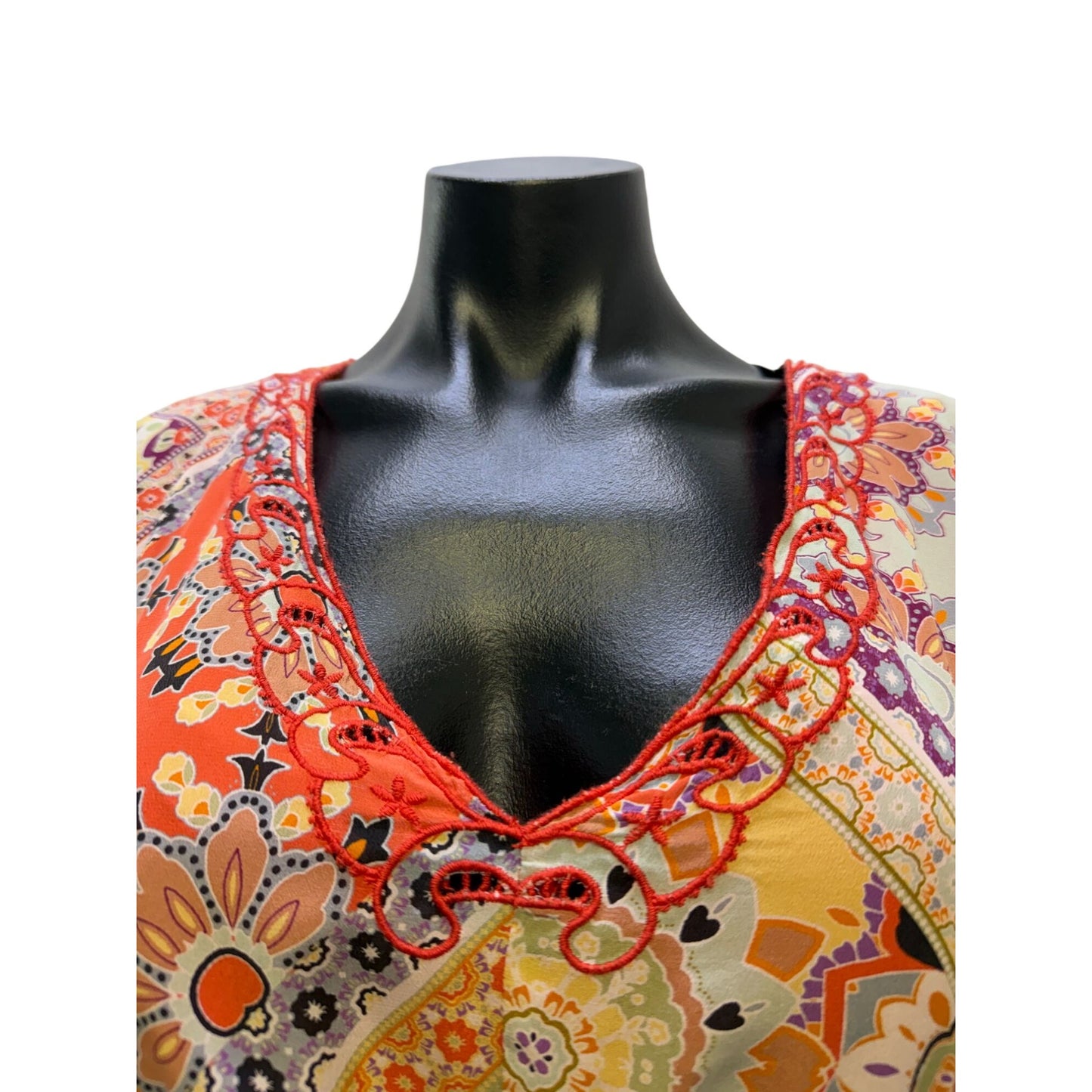 Jade Johnny Was Multi-Color Boho Maxi Dress Size S