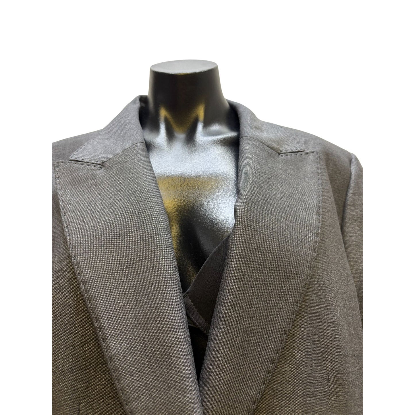 NWT Lafayette 148 Gray Single-Button Blazer Jacket Size 16