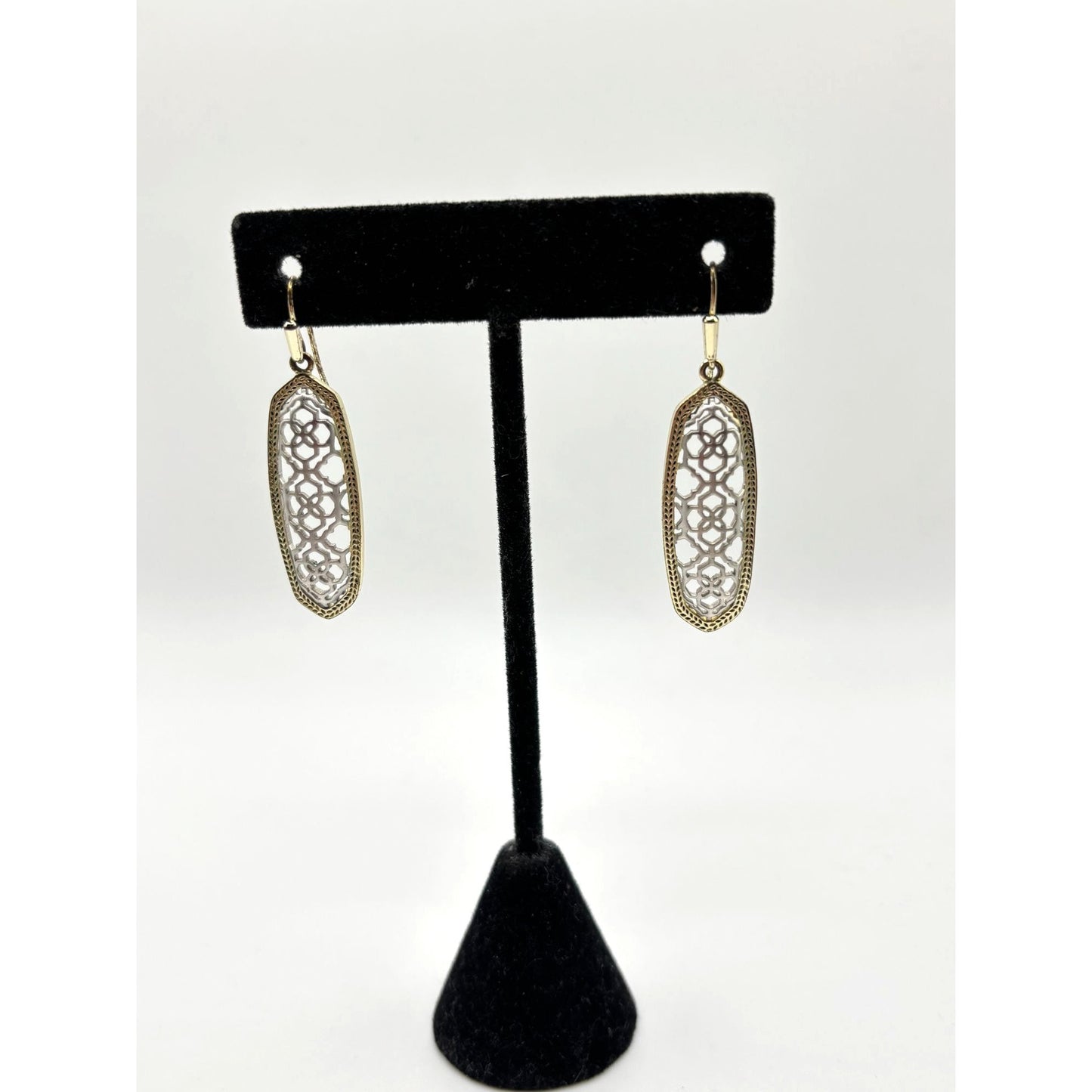 Kendra Scott Gold Filigree Drop Earrings