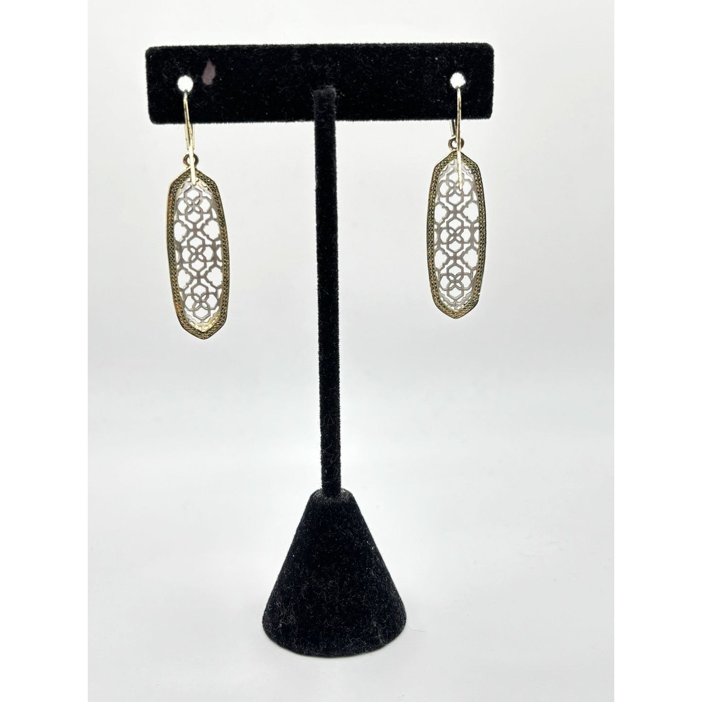 Kendra Scott Gold Filigree Drop Earrings