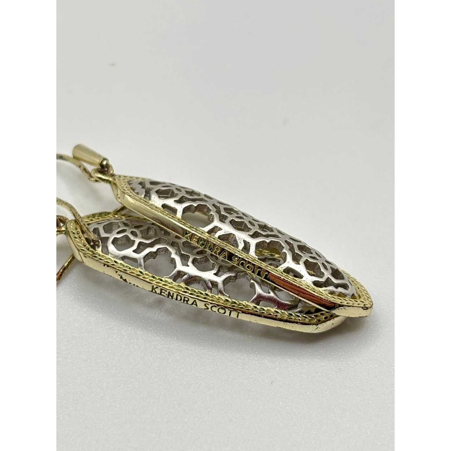 Kendra Scott Gold Filigree Drop Earrings