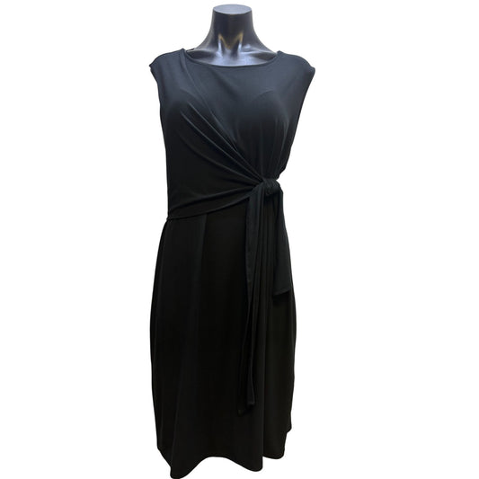 J.Jill Wearever Collection Black Sleeveless Tie-Front Dress XL Petite