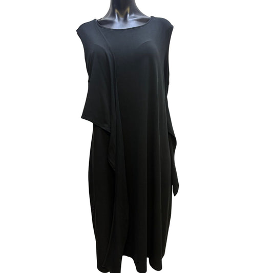 J.Jill Wearever Collection Black Sleeveless Tie-Front Dress XL Petite