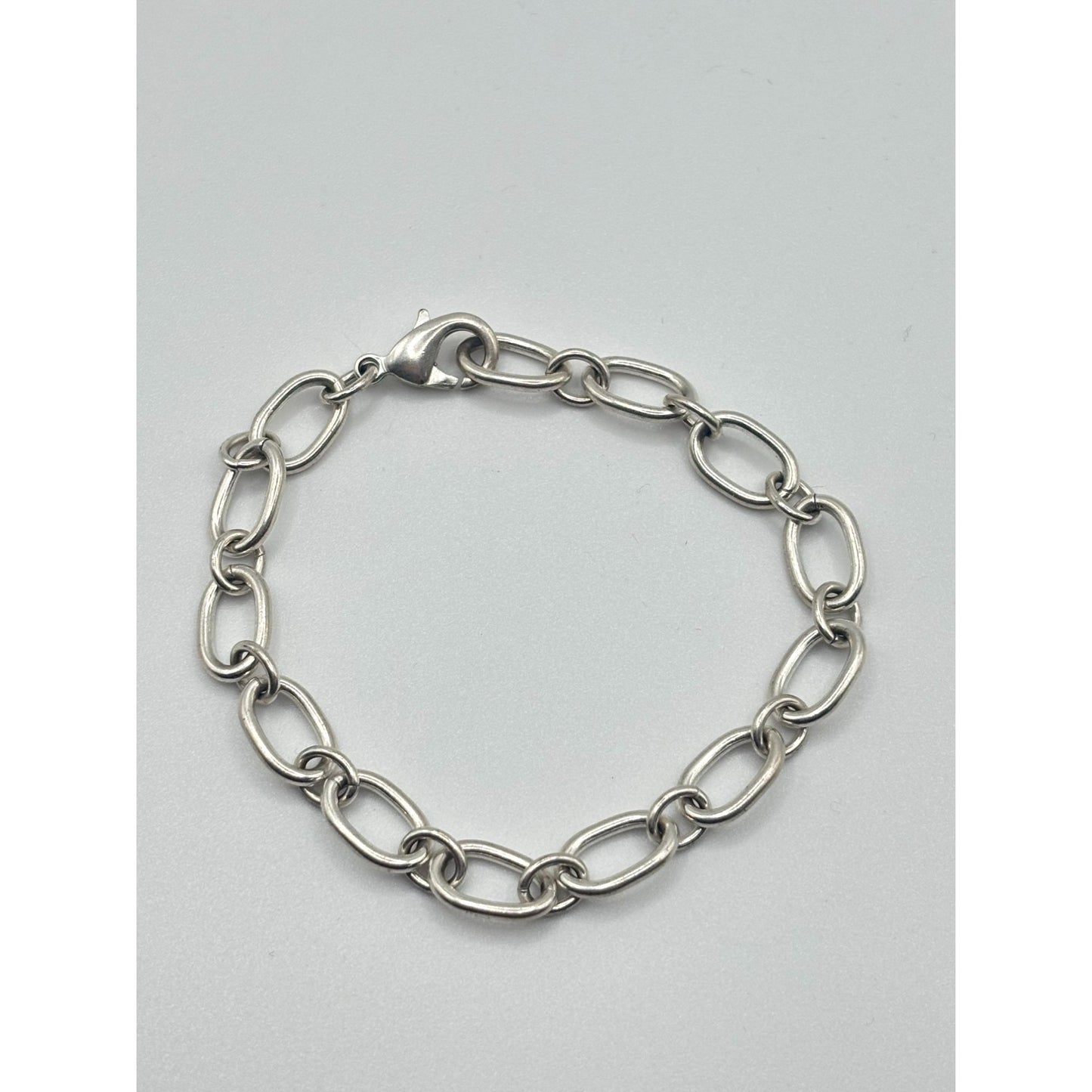 925 Sterling Silver Chain Bracelet With Lobster Clasp