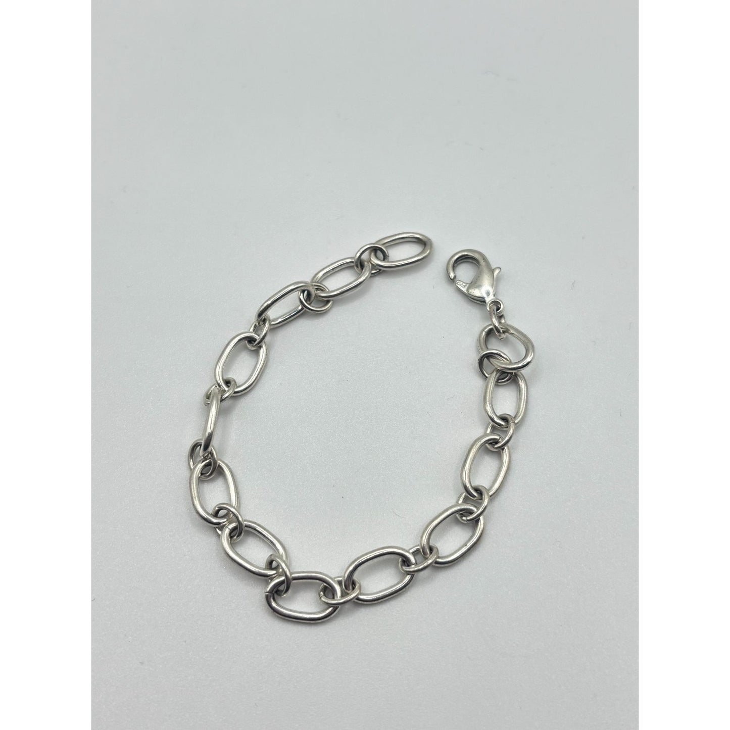 925 Sterling Silver Chain Bracelet With Lobster Clasp