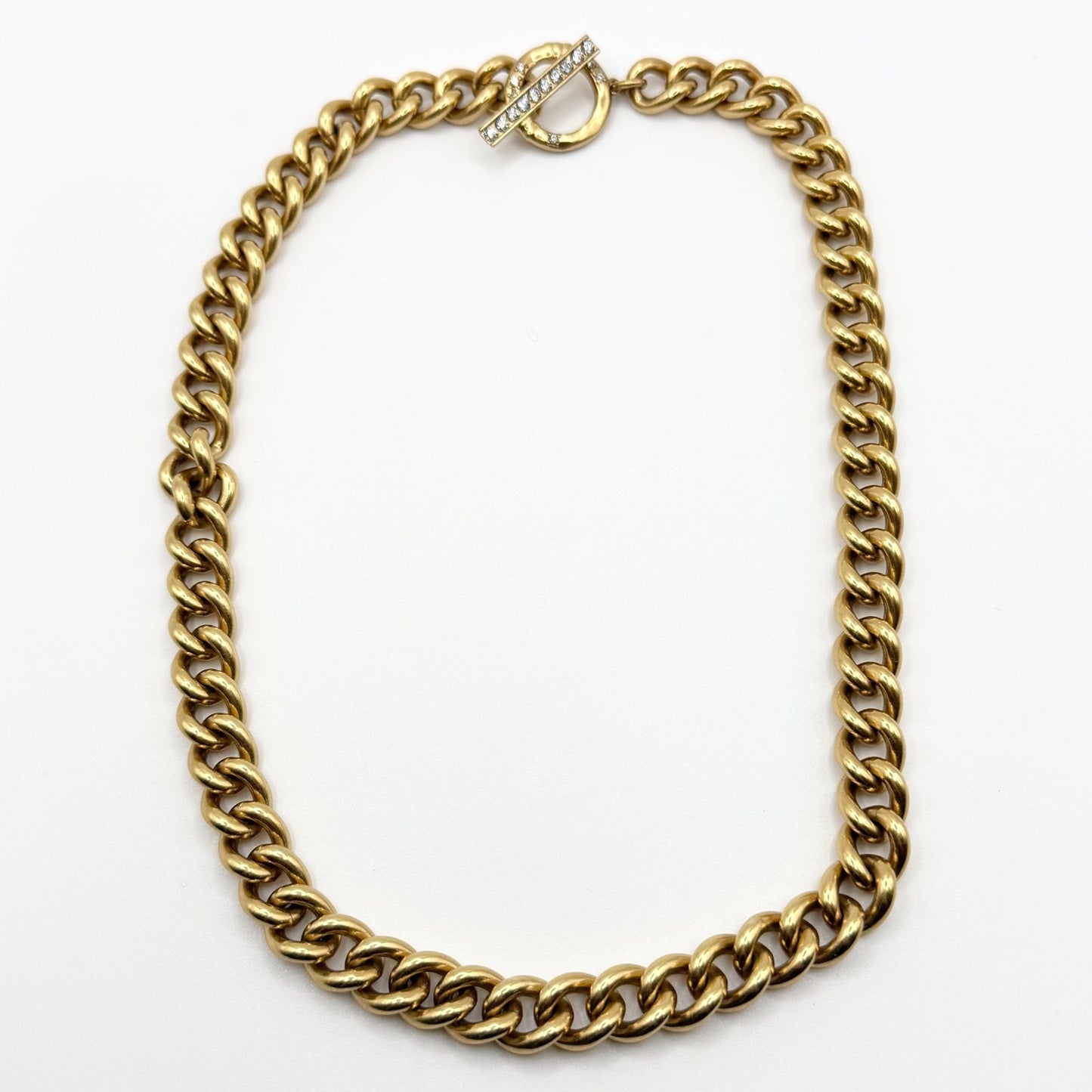 Kendra Scott Whitley Chain Necklace Gold-Tone With Pavé Toggle Closure