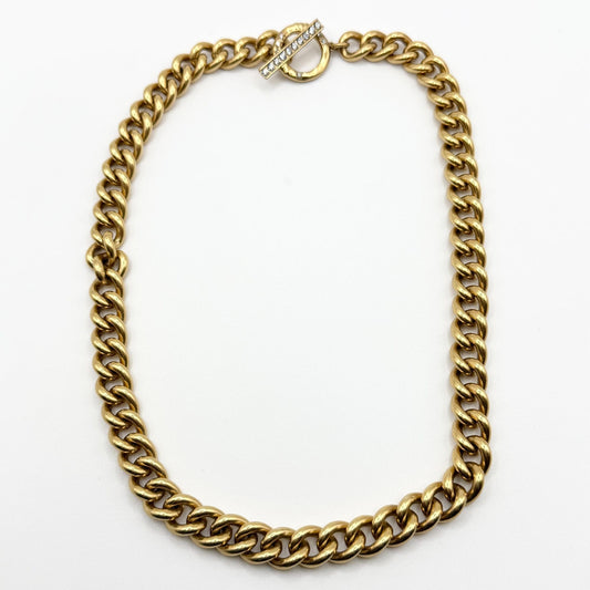 Kendra Scott Whitley Chain Necklace Gold-Tone With Pavé Toggle Closure