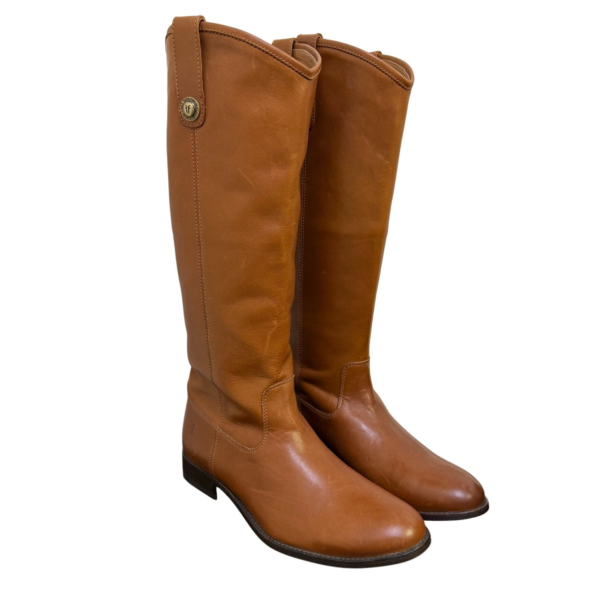 Frye Brown Leather Knee-High Riding Boots Size 8