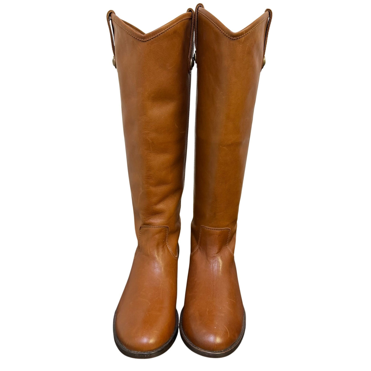 Frye Brown Leather Knee-High Riding Boots Size 8