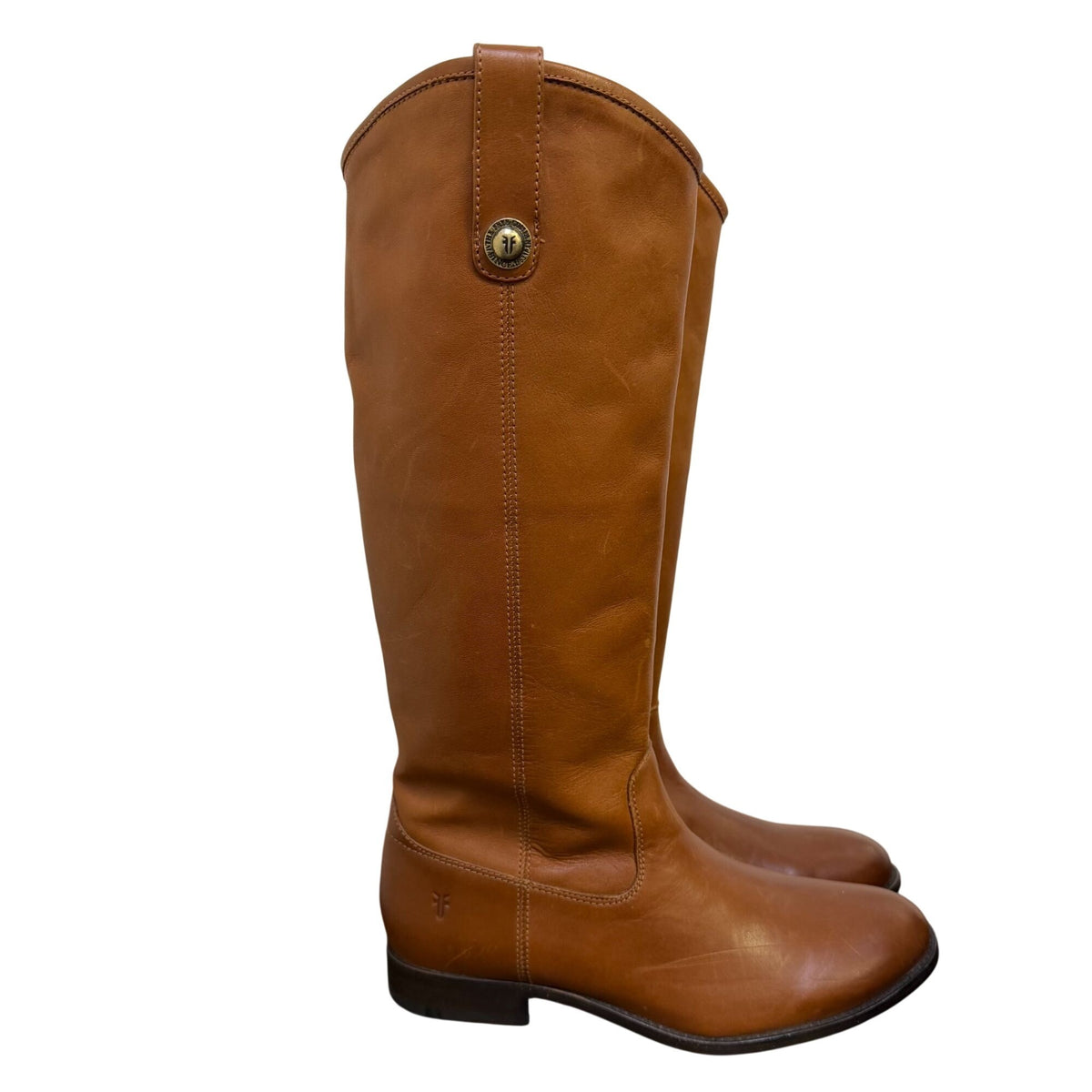 Frye Brown Leather Knee-High Riding Boots Size 8