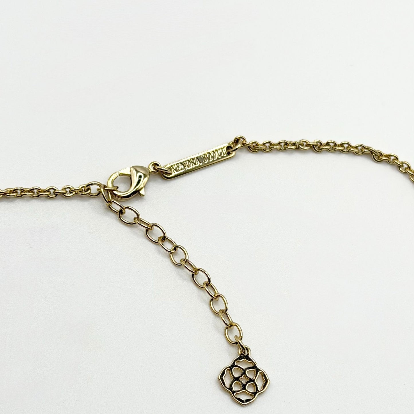 Kendra Scott Kelsie Station Necklace Gold-Tone & Pink
