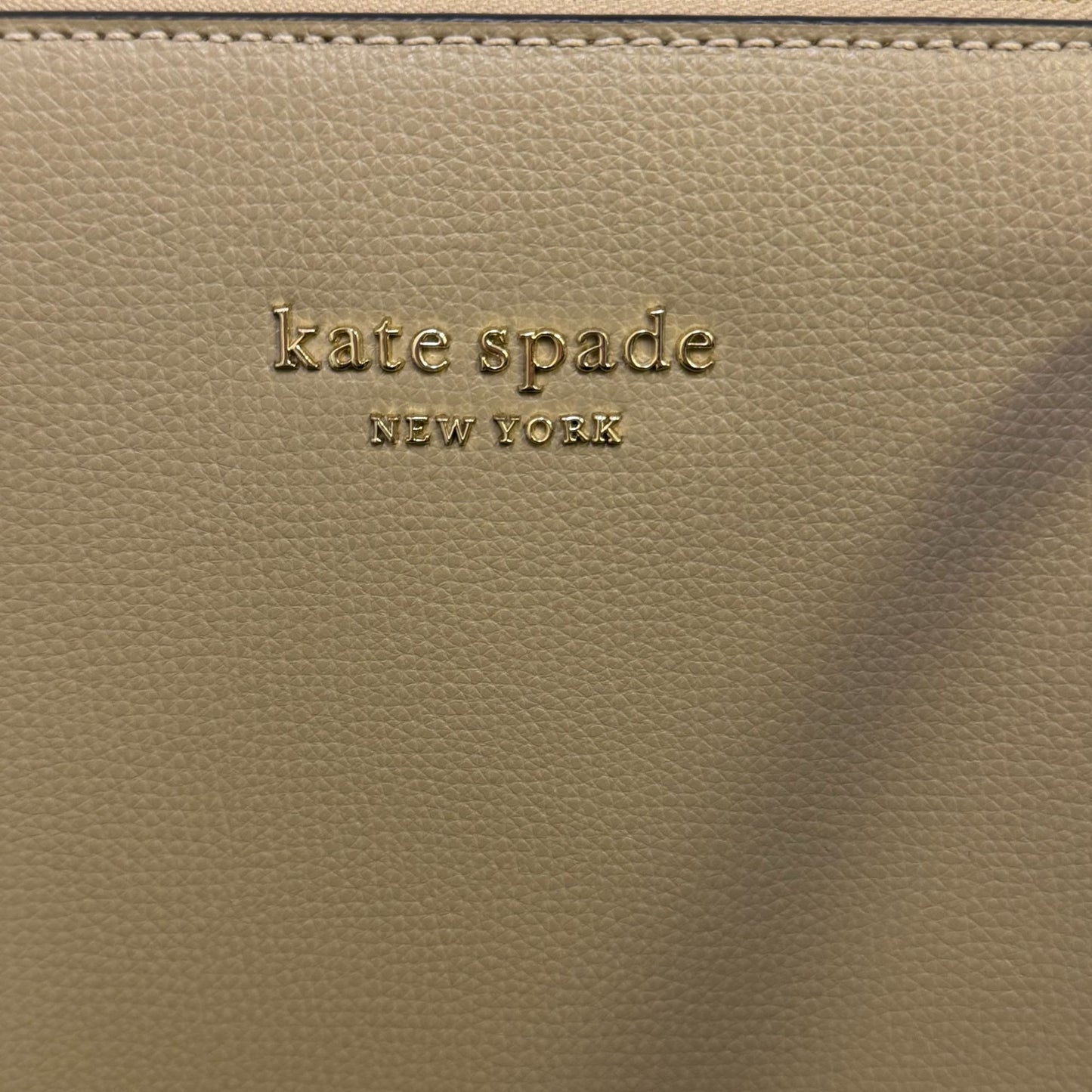 Kate Spade Tan All Day Large Zip Top Tote Bag With Sleek Design