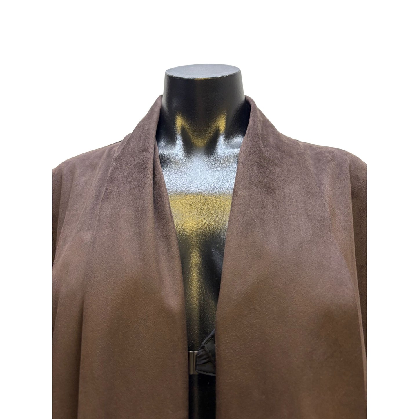 Soft Surroundings Brown Open Front Cardigan Size L