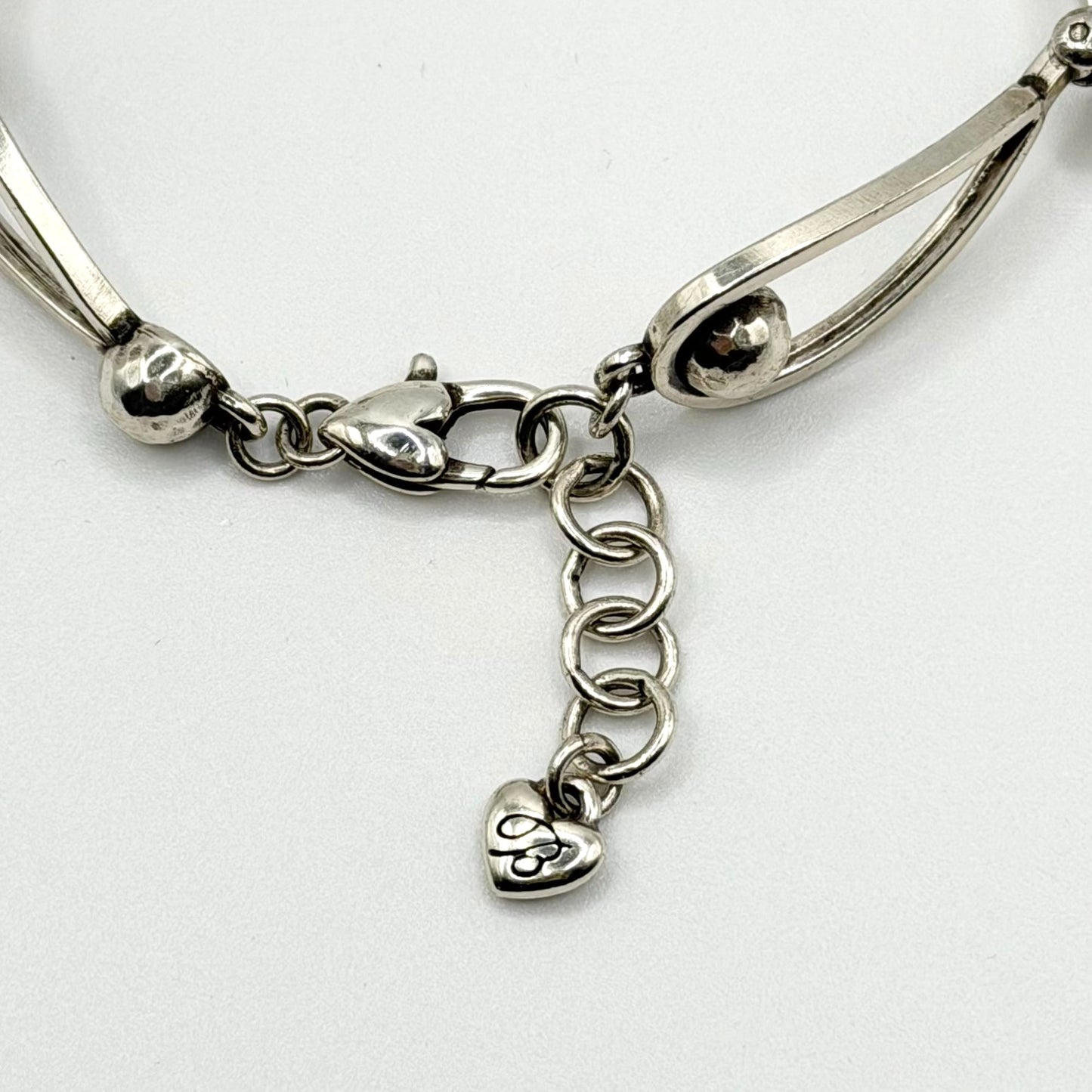 Brighton CHARA Ellipse Silver-Tone Crystal Link Bracelet