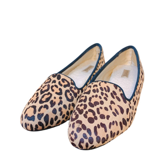 Birdies Wren Leopard Print Slip-On Loafers Size 9