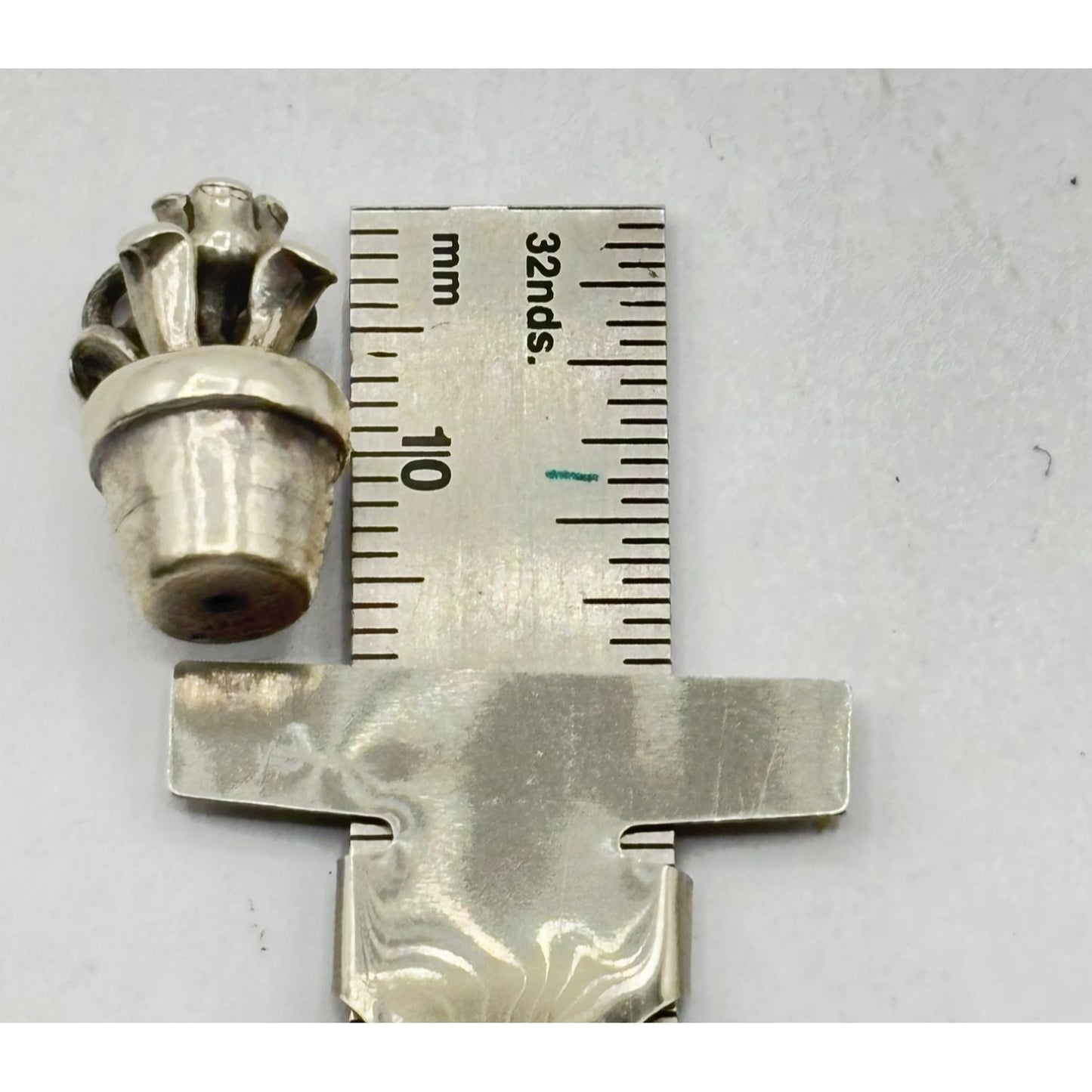 James Avery Retired 925 Sterling Silver Potted Flower Charm