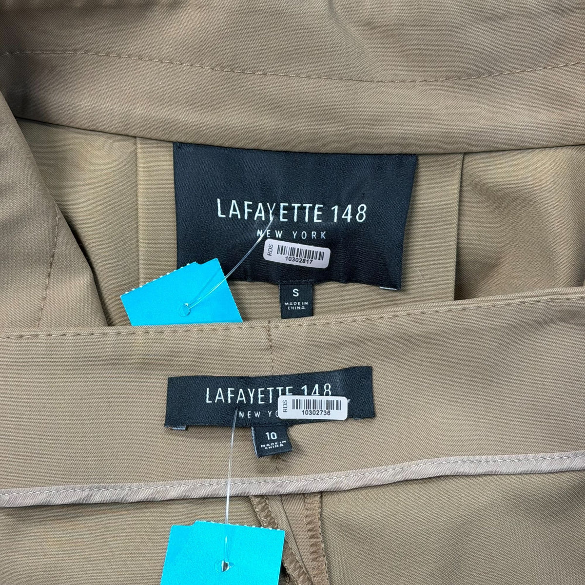 Lafayette 148 Tan Jacket & Pants Set S/10