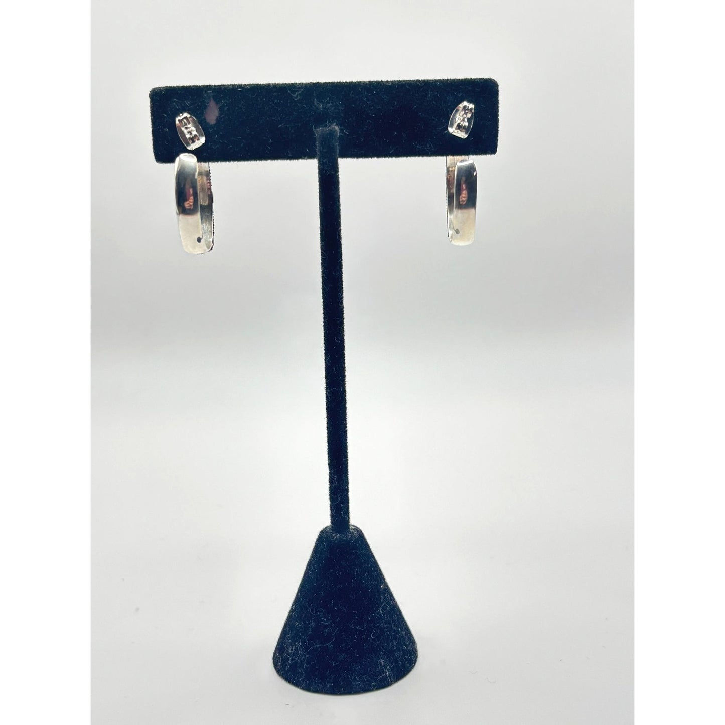 18K Sterling Silver Gold Hoop Earrings Filigree Design