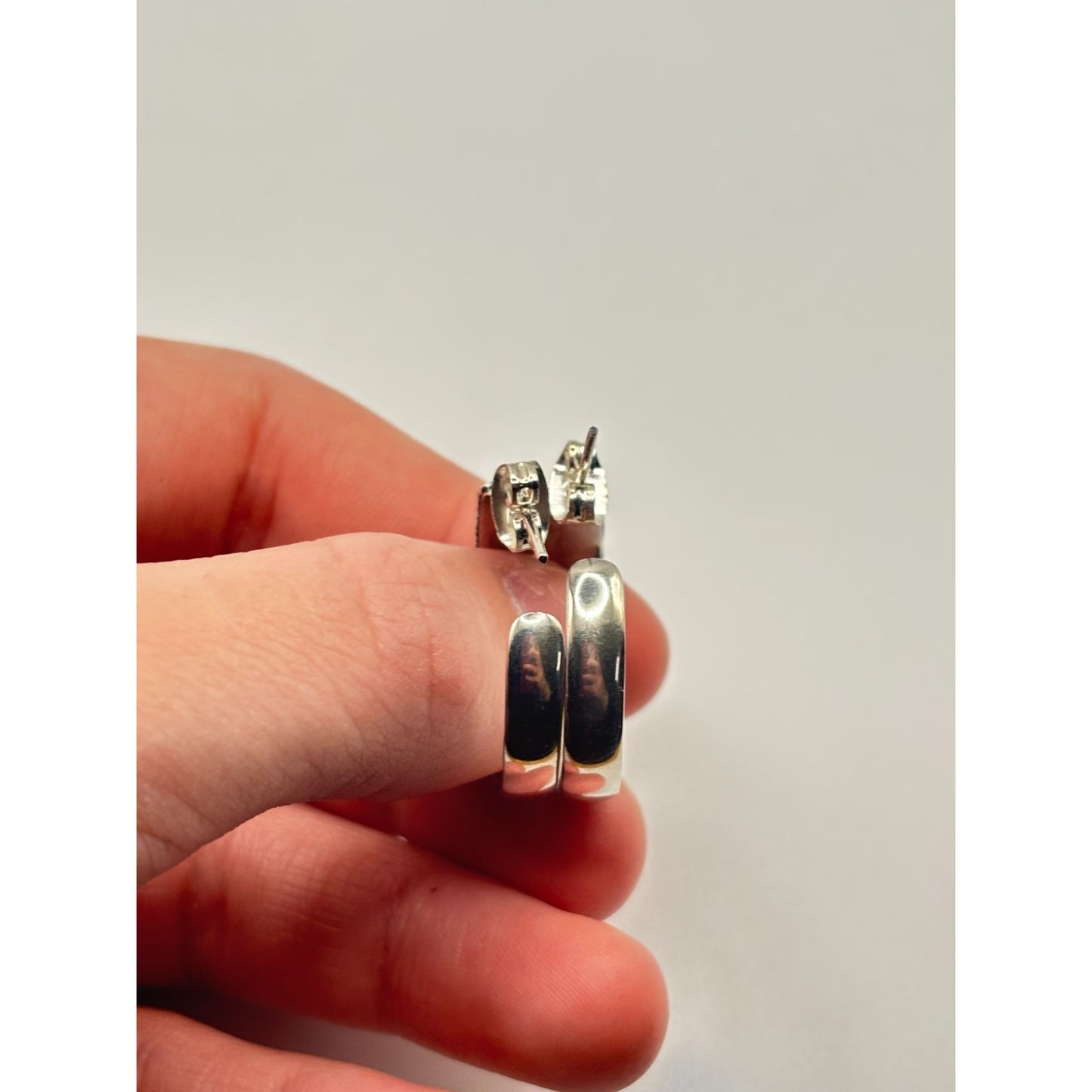 18K Sterling Silver Gold Hoop Earrings Filigree Design