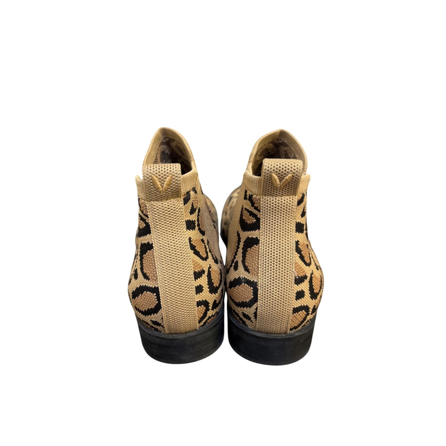 Vivaia Leopard Print Knit Ankle Boots 7.5