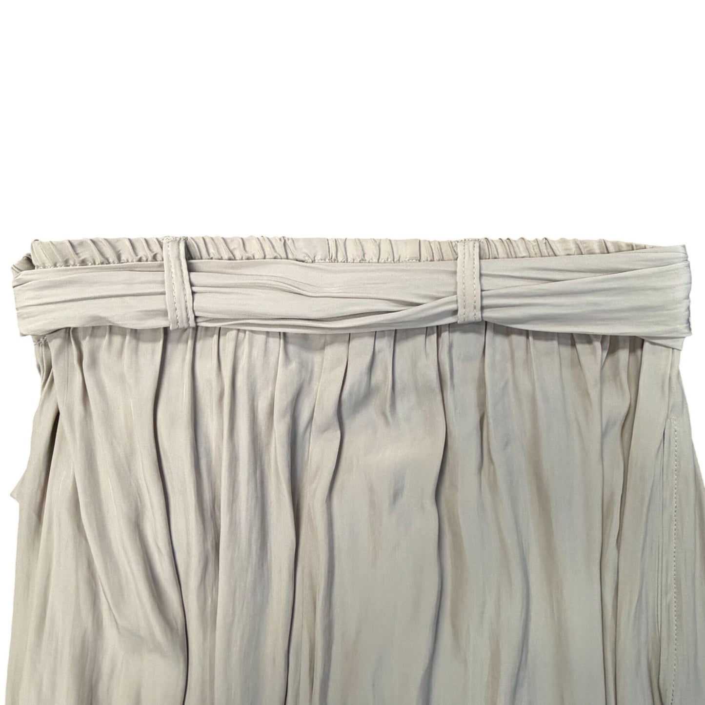 Mela Purdie Tan Wide-Leg Pants W/ Elastic Waist & Tie Belt Size S