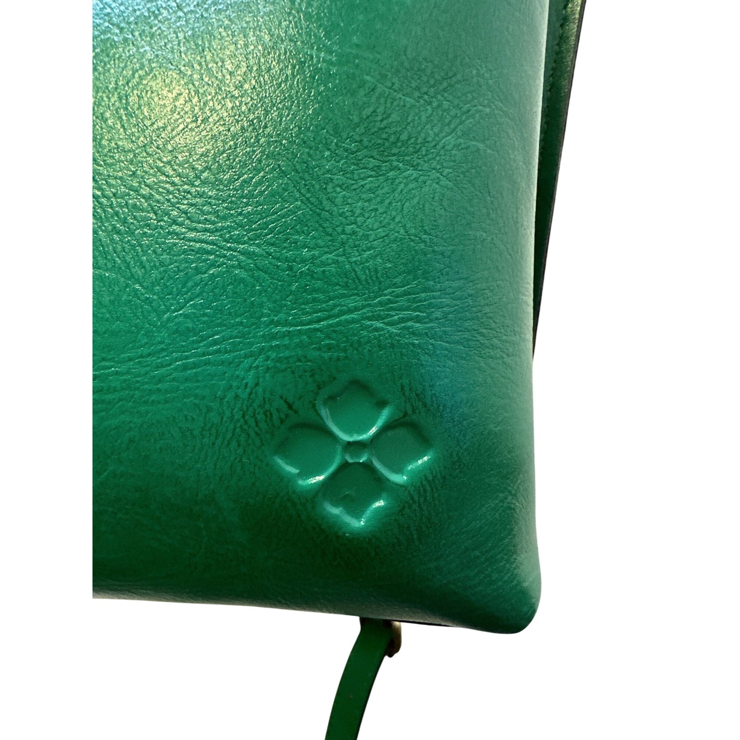 Patricia Nash Embossed Green Leather Shoulder Bag Size Large