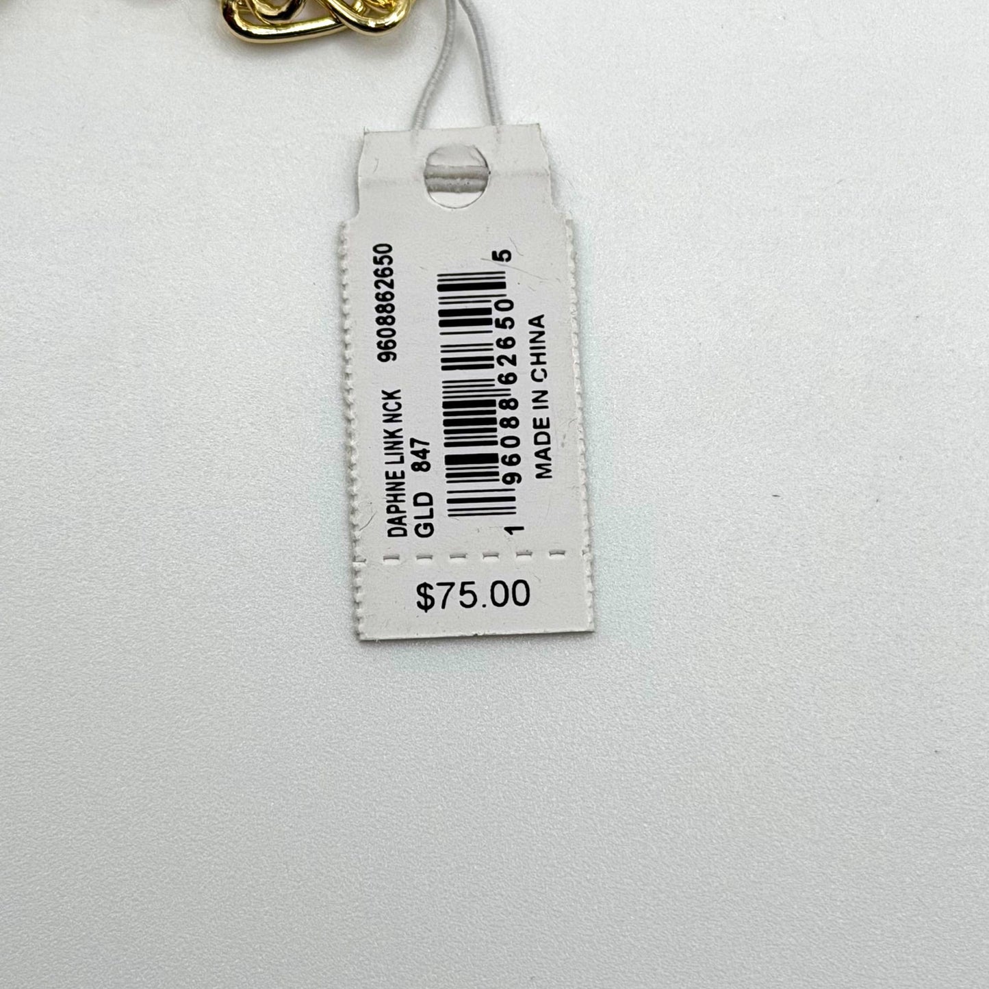 Kendra Scott Gold-Tone Chain Necklace With Red Pendant And Toggle Clasp