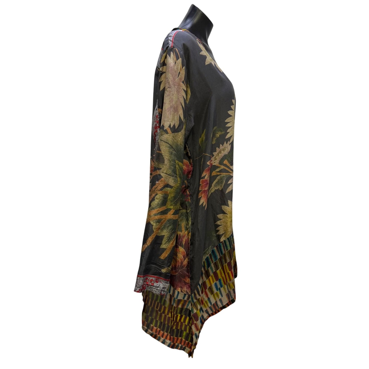Johnny Was Floral Print Tunic Blouse Multicolor XL